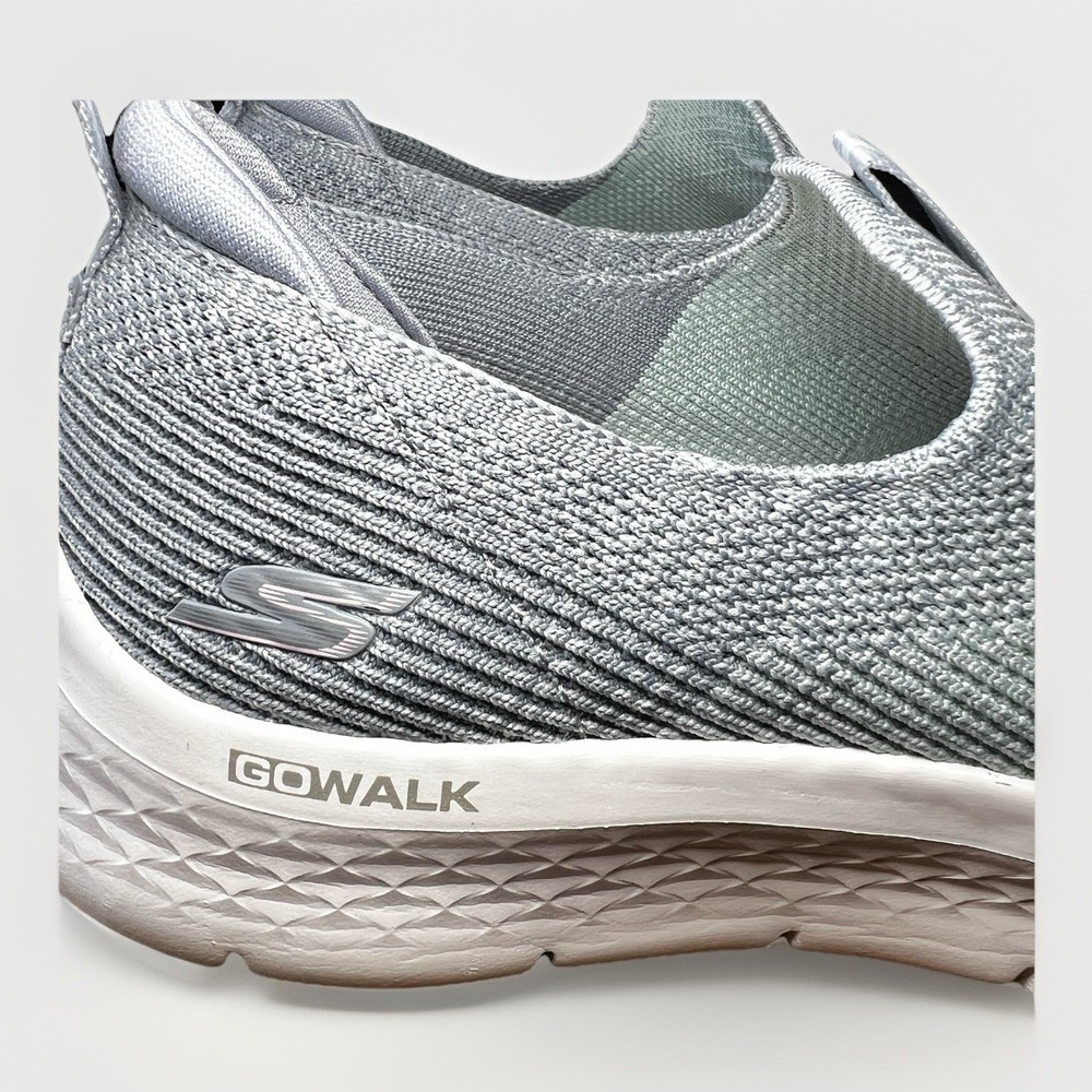 SKECHERS Go Walk Flex Knit Cali Sunset Sneaker Slip-On Shoes Gray Multi Size 10 - Picture 7 of 10